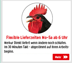 Flexible Lieferzeiten Mo-Sa ab 6 Uhr