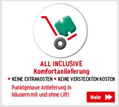 All Inclusive Komfortanlieferung - Punktgenaue Anlieferung in Häusern mit und ohne Lift!