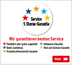 5 Sterne Service-Garantie - Wir garantieren besten Service