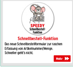 Schnellbestell-Funktion - so funktionierts!