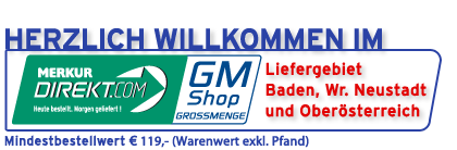 Herzlich Willkommen im Shop Liefergebiet Süd & Oberösterreich